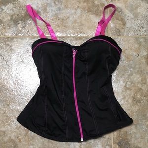 Zipper corset top XL